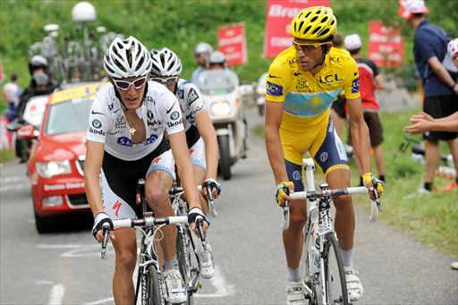 Contador and Schleck
